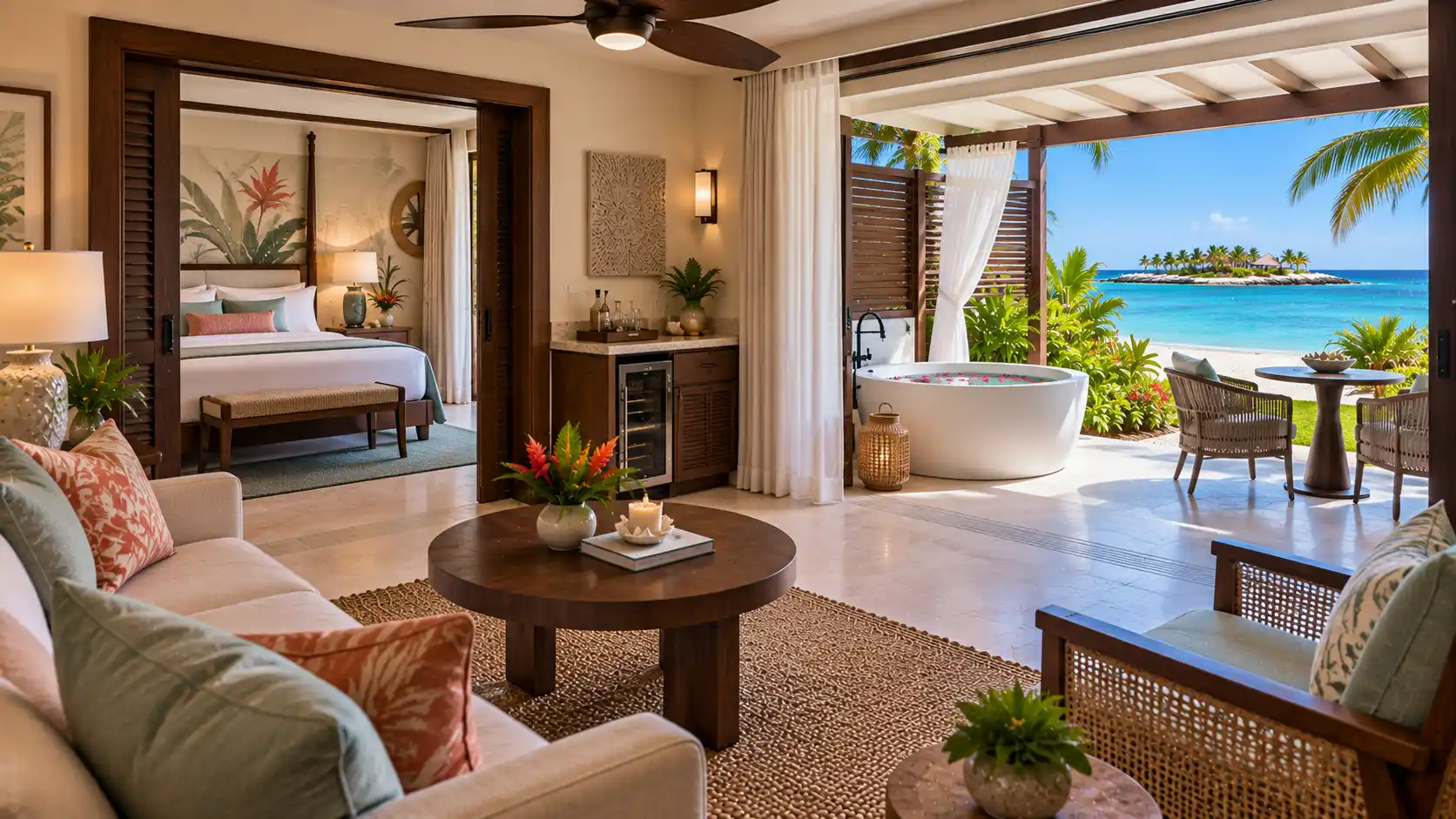 Beachfront Honeymoon One Bedroom Walkout Butler Suite